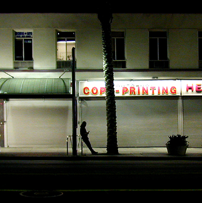 Waiting for the night bus