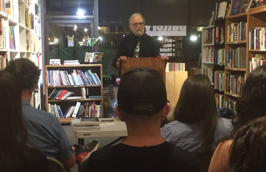 Rick reading at Noir Night; photo by S. W. Lauden.