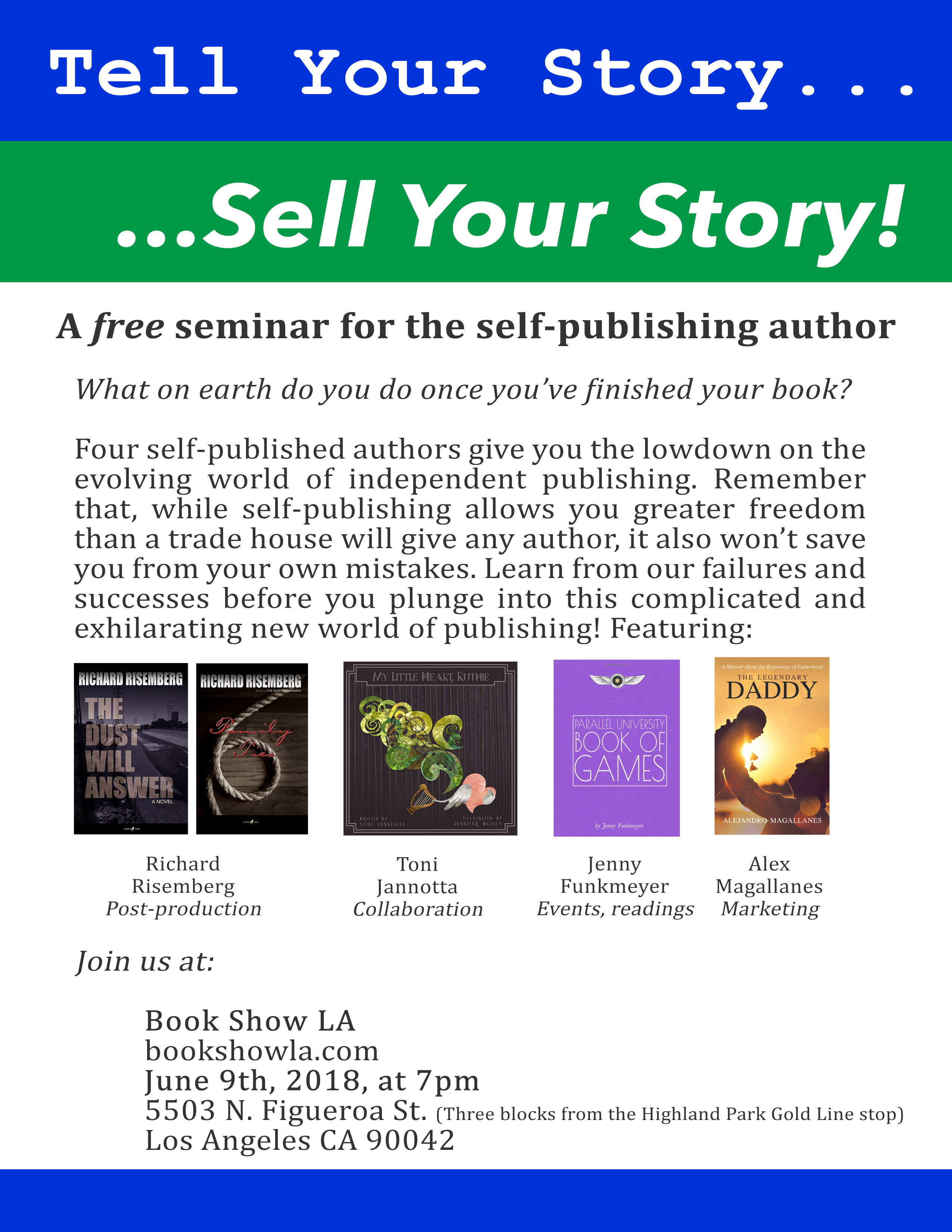 "Tell Your Story, Sell Your Story"